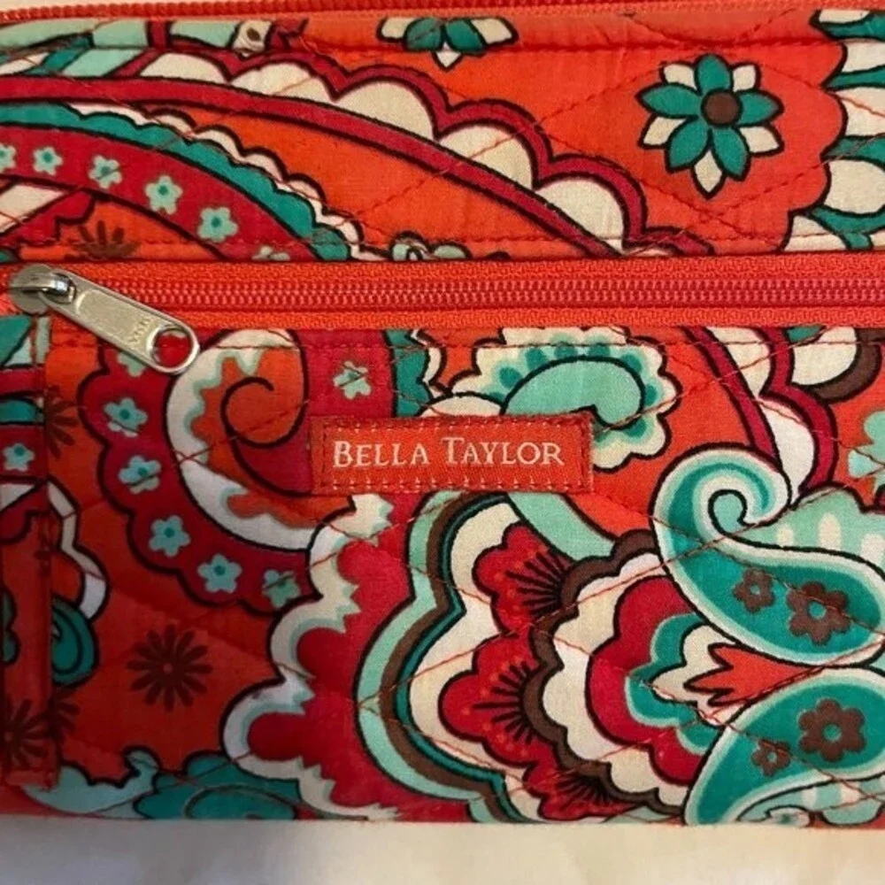 Bella Taylor Bali Bright Wrist Strap Zipper Wallett